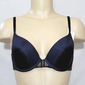 34C Maidenform 7175 90th Anniversary Push Up Underwire Bra Black  New with‎ Tags
